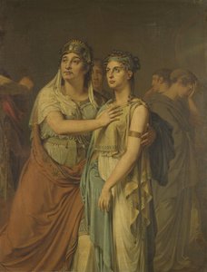 Aktorki Joanna Cornelia Ziesenis-Wattier (1762-1827) i Geertruida Jacoba Grevelink-Hilverdink (1786-1827) w Ifigenii (1674) Jeana Racine
