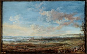 Wojna o sukcesję austriacką (1741-1748): „”Oblężenie miasta Maestricht (Maastricht) przez Marechaux Saksonii i Lowendal od 16 kwietnia do 10 maja 1748””” Gwasz Louis Nicolas Van Blarenberghe (1716-1794)