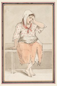 Badanie siedzącej kobiety autorstwa Louis Philippe Boitard
