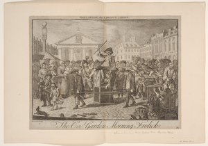 Poranne igraszki w Covent Garden autorstwa Louis Philippe Boitard