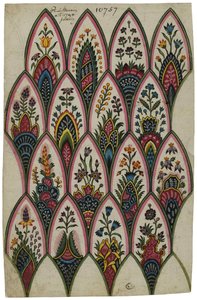 Projekt motywów indyjskich, 1793. autorstwa Louis Philippe Lemeunnié