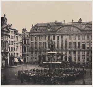 Budowa pamiątkowej fontanny bez tytułu, lipiec 1856 r.