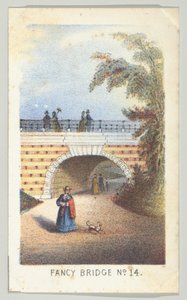 Fancy Bridge nr 14, z serii Widoki w Central Parku, Nowy Jork, część 3, 1864. autorstwa Louis Prang