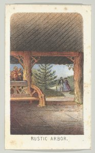 Rustykalna altana, z serii Widoki w Central Parku, Nowy Jork, część 3, 1864.