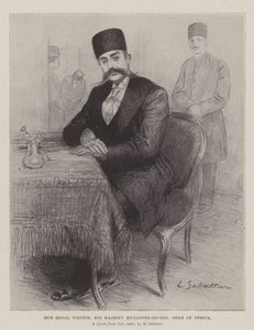 Nasz Królewski Gość, Jego Wysokość Muzaffer-ed-Din, Szach Persji