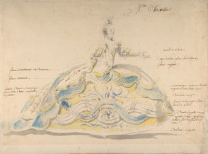 Panna Marie-Jeanne Fesch Chevallier, . autorstwa Louis Rene Boquet