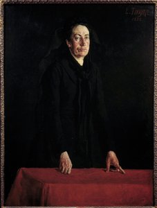 Commune de Paris: „” Portret Louise Michel (1830-1905) na podium”” Bojowa anarchistka na dworze podczas procesu. Obraz Louisa Tinayre (1861-1942) 1882 niedz. 1,29x0,95 m Paryż, Musee Carnavalet Uwaga! Korzystanie z tej pracy może podlegać