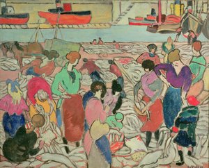 Kupowanie ryb w Boulogne autorstwa Louis Valtat