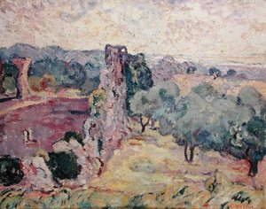 Krajobraz południowej Francji, ok. 1908 r. (olej na płótnie) autorstwa Louis Valtat
