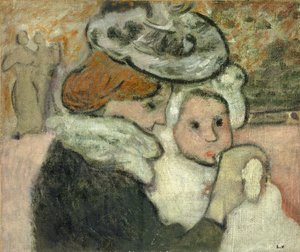Matka i dziecko (pani Valtat i jej syn, dżinsy); Matka i dziecko (pani Valtat i jej syn Jean) autorstwa Louis Valtat
