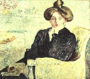 Zadumana młoda kobieta autorstwa Louis Valtat