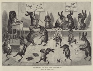 Zerwanie na czas wakacji autorstwa Louis Wain