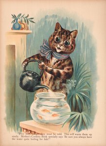 Koty Louisa Waina (chromolitho) autorstwa Louis Wain