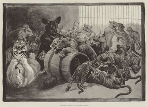 Szczęśliwa rodzina w Kryształowym Pałacu autorstwa Louis Wain