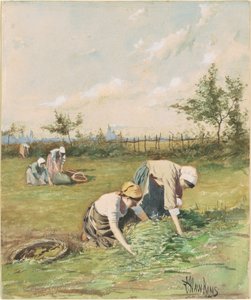 Zbieracze w polu autorstwa Louis Welden Hawkins