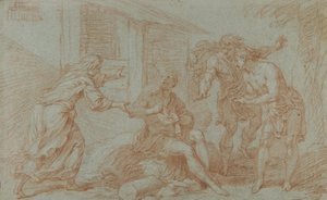 Sokrates biorąc zatruty puchar autorstwa Louis de Boullogne the Younger