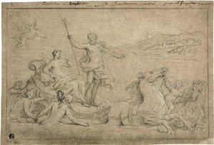 Triumf Neptuna i Amfitryty, 1706-07 autorstwa Louis de Boullongne
