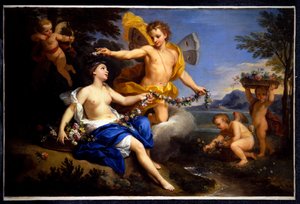 Zefir i Flora (obraz) autorstwa Louis de the Younger Boulogne