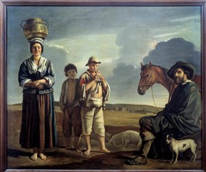 Zatrzymanie zegarmistrza Obraz Louisa le Nain autorstwa Louis le Nain