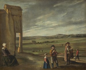 Pejzaż z chłopami, ok. 1930 r. 1640. autorstwa Louis le Nain