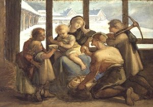 O ile uczyniliście to jednemu z tych najmniejszych moich braci, to uczyniliście to mnie (akwarela na papierze) autorstwa Louisa Anne Marchioness of Waterford
