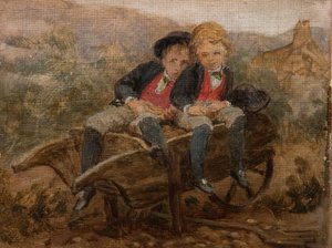 Szkic Z wyróżnieniem. Dudley i Archie Hamilton Gordon, 1890.