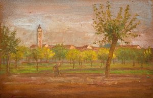 Wioska Cairate, Lombardia, 1877.
