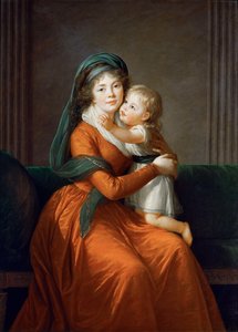Portret księżnej Aleksandry Golicyny z synem Piotrem, 1794 r. autorstwa Elisabeth Louise Vigee Lebrun