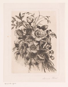 Kwiat martwej natury z różami i zawilcami autorstwa Louise Elsen (attributed to)