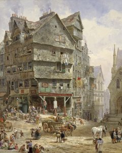 High Street z West Bow, Edynburg (akwarela)