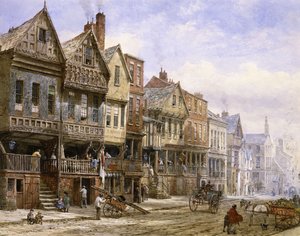 Watergate Street, Chester, Patrząc na Zachód,