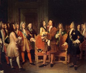 Ludwik XV (1710-1774) Z wizytą u Piotra I (1672-1725) Wielkiego w l
