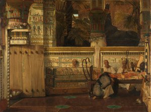 Egipska wdowa autorstwa Lourens Alma Tadema