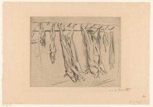 ubite świnie autorstwa Lovis Corinth (signed by artist)