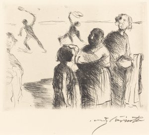 Gastmahl z Trimalchio: pl. II Bankiet Trimalchio: pl. II, 1919. autorstwa Lovis Corinth