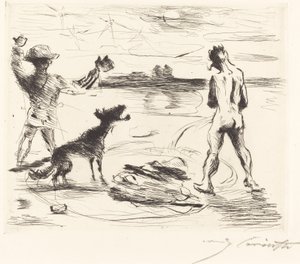 Gastmahl z Trimalchio: pl. VII (Uczta z Trimalchio: pl. VII) autorstwa Lovis Corinth