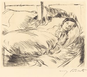 Chore dziecko autorstwa Lovis Corinth