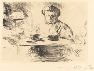 Die Gattin (żona artysty) autorstwa Lovis Corinth