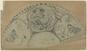 Konstrukcja wentylatora [recto], prawdopodobnie 1906. autorstwa Lovis Corinth