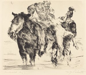 kobieta rabuś (gwałt) autorstwa Lovis Corinth