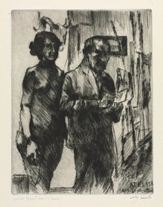 W studiu autorstwa Lovis Corinth