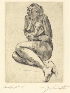 Przyczajony akt kobiecy Przyczajony akt kobiecy, 1914. autorstwa Lovis Corinth