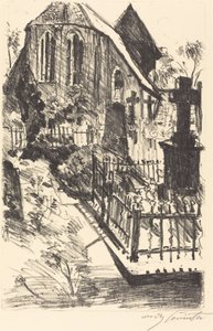 Cmentarz Kirchhof, 1916. autorstwa Lovis Corinth