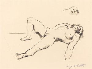 Półleżący akt kobiecy II autorstwa Lovis Corinth