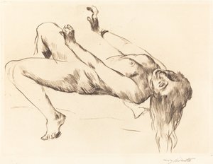 Leżąca kobieta nago.Studium dla Józefa i Potyfara leżącej kobiety..., 1915.