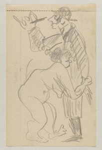 Lovis Corinth i Carl Strathmann autorstwa Lovis Corinth