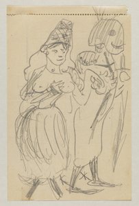 Lovis Corinth i Carl Strathmann autorstwa Lovis Corinth
