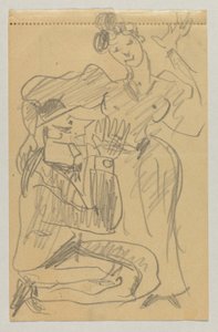 Lovis Corinth i Carl Strathmann autorstwa Lovis Corinth