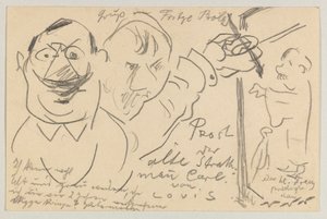 Lovis Corinth do Carla Strathmanna: pocztówka, data stempla pocztowego 10 sierpnia 1904 autorstwa Lovis Corinth