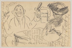 Lovis Corinth do Carla Strathmanna: pocztówka, data stempla pocztowego 13 marca 1903 autorstwa Lovis Corinth